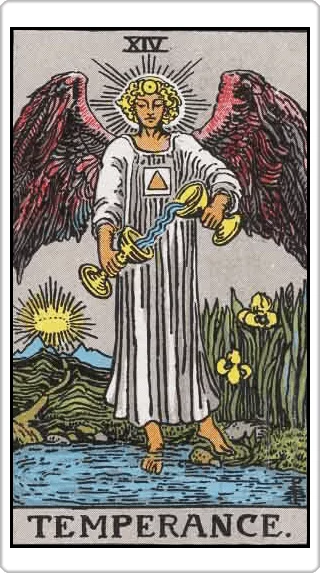 ไพ่ความพอดี (Temperance)