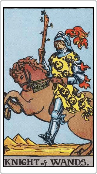ไพ่อัศวินแห่งไม้เท้า (Knight of Wands)