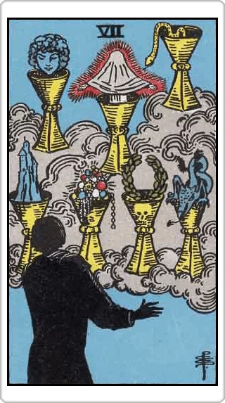 ไพ่เจ็ดแห่งถ้วย (Seven of Cups)