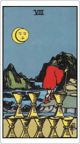 ไพ่แปดแห่งถ้วย (Eight of Cups)