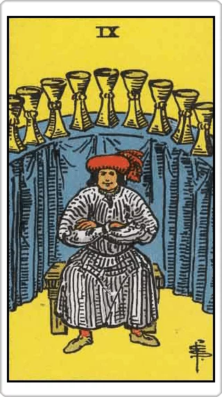 ไพ่เก้าแห่งถ้วย (Nine of Cups)