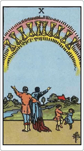 ไพ่สิบแห่งถ้วย (Ten of Cups)