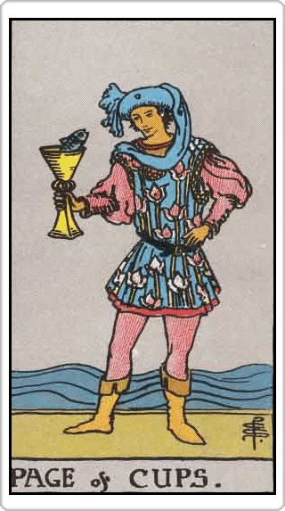 ไพ่เพจแห่งถ้วย (Page of Cups)