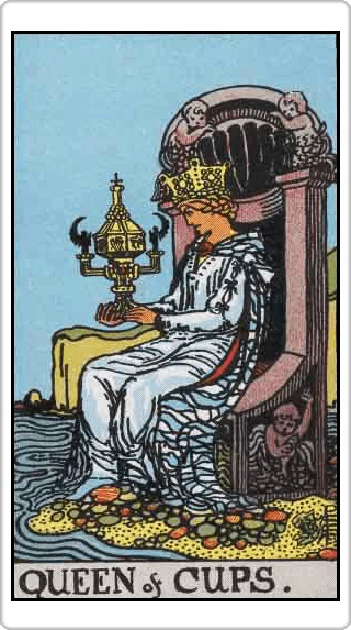 ไพ่ราชินีแห่งถ้วย (Queen of Cups)