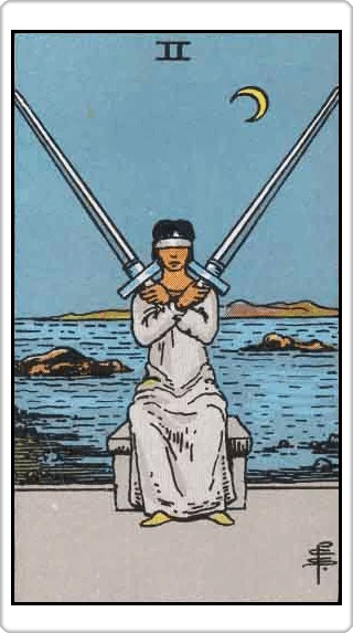 ไพ่สองแห่งดาบ (Two of Swords)