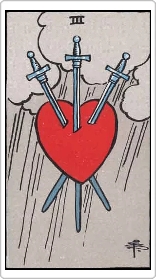 ไพ่สามแห่งดาบ (Three of Swords)