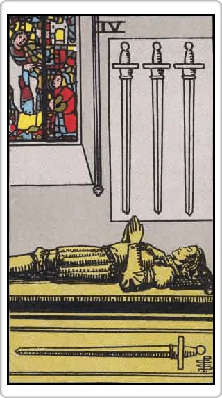 ไพ่สี่แห่งดาบ (Four of Swords)