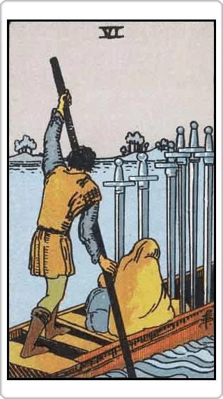 ไพ่หกแห่งดาบ (Six of Swords)