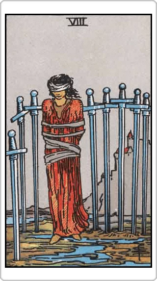 ไพ่แปดแห่งดาบ (Eight of Swords)