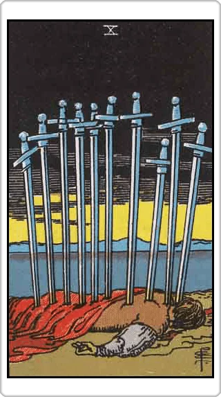 ไพ่สิบแห่งดาบ (Ten of Swords)