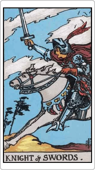 ไพ่อัศวินแห่งดาบ (Knight of Swords)