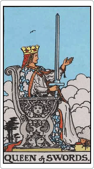 ไพ่ราชินีแห่งดาบ (Queen of Swords)