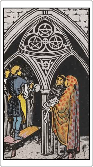 ไพ่สามแห่งเหรียญ (Three of Pentacles)