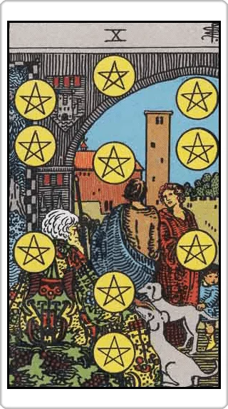 ไพ่สิบแห่งเหรียญ (Ten of Pentacles)