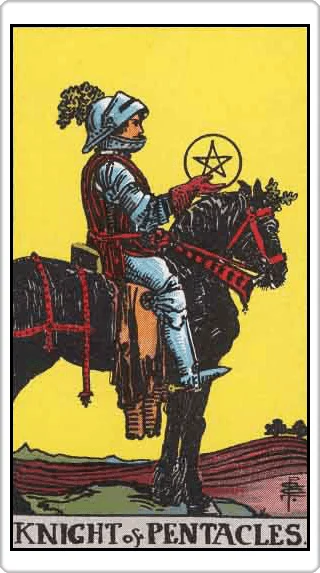 ไพ่อัศวินแห่งเหรียญ (Knight of Pentacles)